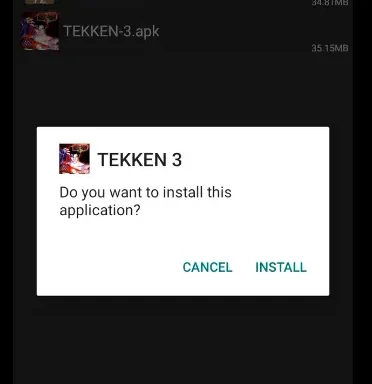 Tekken e APK Installation